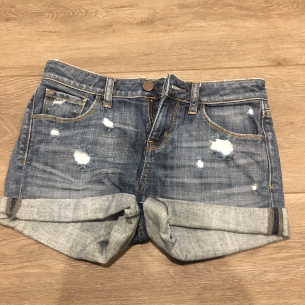 Ripped Jean Shorts